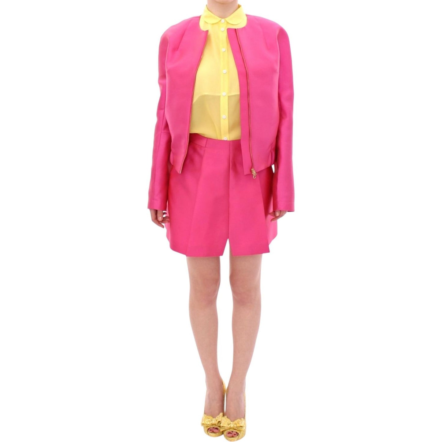 CO|TE Pink silk blend jacket 1728,18% Silk,67345645728,Clothing,Coats - Jackets & Coats - Clothing,CO|TE,IT40|S,Jackets & Coats - Clothing,Jackets & Coats - Women - Clothing,Material: 82% Polyester,New with tags,Pink,Women,Women - Clothing