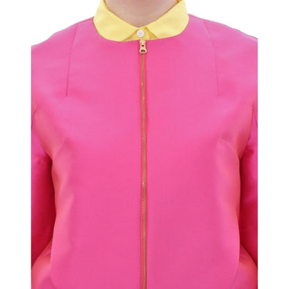 CO|TE Pink silk blend jacket 1728,18% Silk,67345645728,Clothing,Coats - Jackets & Coats - Clothing,CO|TE,IT40|S,Jackets & Coats - Clothing,Jackets & Coats - Women - Clothing,Material: 82% Polyester,New with tags,Pink,Women,Women - Clothing