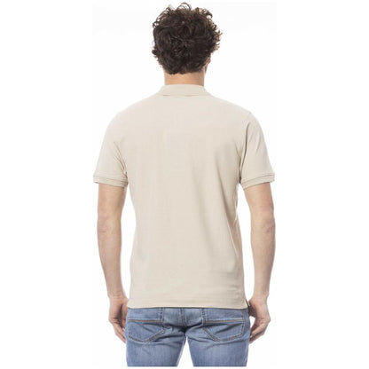 Invicta Beige Cotton Men Polo Shirt Invicta