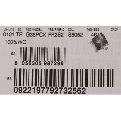 Dolce & Gabbana Gray Wool Striped Formal Pants