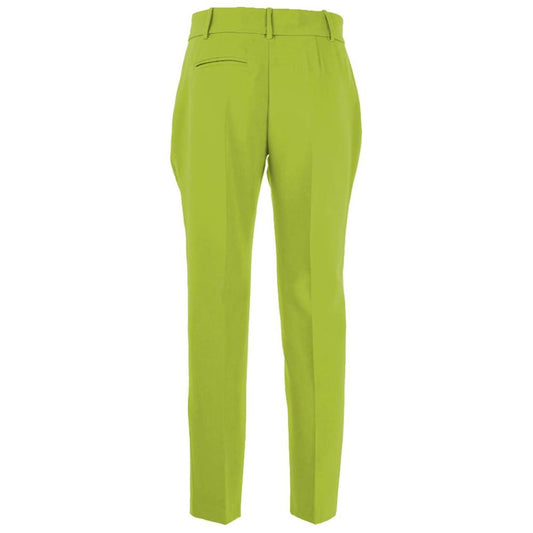 PINKO Green Polyester Jeans & Pant PINKO Yellow Green