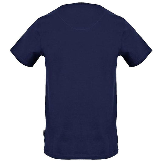 Aquascutum Blue Cotton Men T-Shirt Aquascutum Midnight Blue