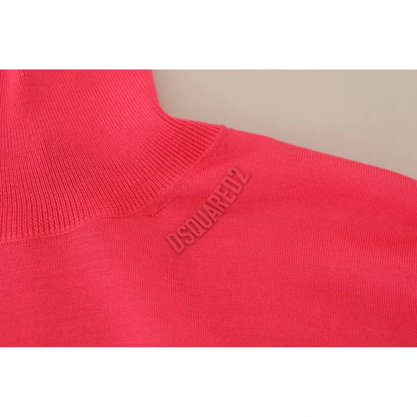 Dsquared² Pink Solid Long Sleeve Turtle Neck Casual Sweater 1728,67345645728,Clothing,Dsquared²,IT38 | XS,Pink,Preowned / Defect,Sweaters - Clothing,Sweaters - Women - Clothing,Turtlenecks - Sweaters - Clothing,Women,Wool