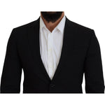 Dsquared² Black Wool Single Breasted 2 Piece LONDON Suit Dsquared² Gray