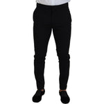 Dsquared² Black Wool Single Breasted 2 Piece LONDON Suit Dsquared² Black