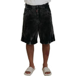 Dsquared² Gray Cotton Corduroy Bermuda Shorts Dsquared² Gray
