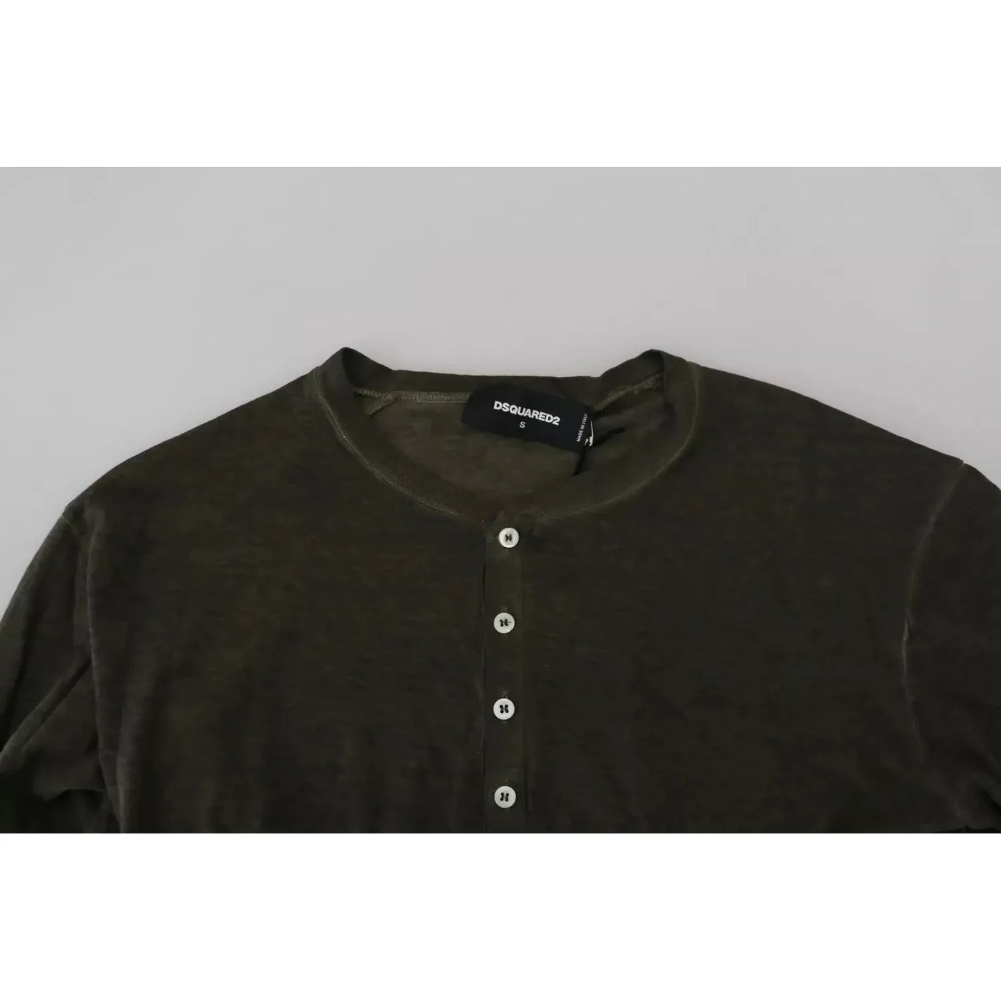 Dsquared² Gray Cotton Linen Long Sleeves Pullover Sweater 1728,67345645728,Clothing,Dsquared²,Gray,IT46 | S,Material: 70% Cotton 30% Linen,Men,New with tags,Sweaters - Clothing,Sweaters - Men - Clothing,Sweatshirts - Sweaters - Clothing