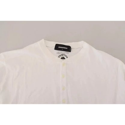Dsquared² White Cotton Linen Long Sleeves Pullover Sweater 1728,67345645728,Clothing,Dsquared²,IT46 | S,IT50 | L,Material: 70% Cotton 30% Linen,Men,Preowned / Defect,Sweaters - Clothing,Sweaters - Men - Clothing,Sweatshirts - Sweaters - Clothing,White