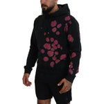 Dsquared² Black Tie Dye Cotton Hooded Sweatshirt Sweater Dsquared² Black