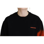 Dsquared² Black Tie Dye Logo Print Women Long Sleeve Sweater TSH83444-38