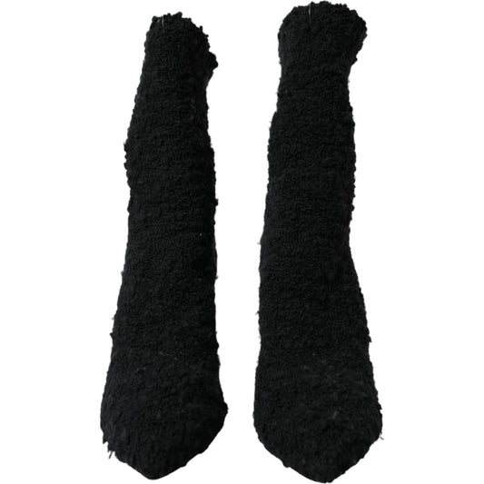 Dolce & Gabbana Black Stiletto Heels Mid Calf Boots Shoes Dolce & Gabbana Black