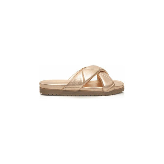 Cerruti 1881 Beige Sheepskin Women Sandal Cerruti 1881 Tan