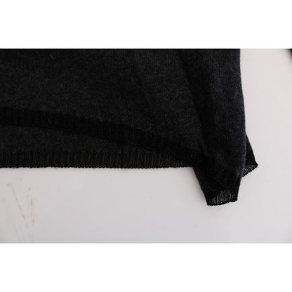 Costume National Gray Viscose Knitted Sweater