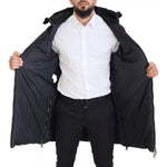 Dolce & Gabbana Black Nylon Hooded Parka Coat Winter Jacket JKT3456-46
