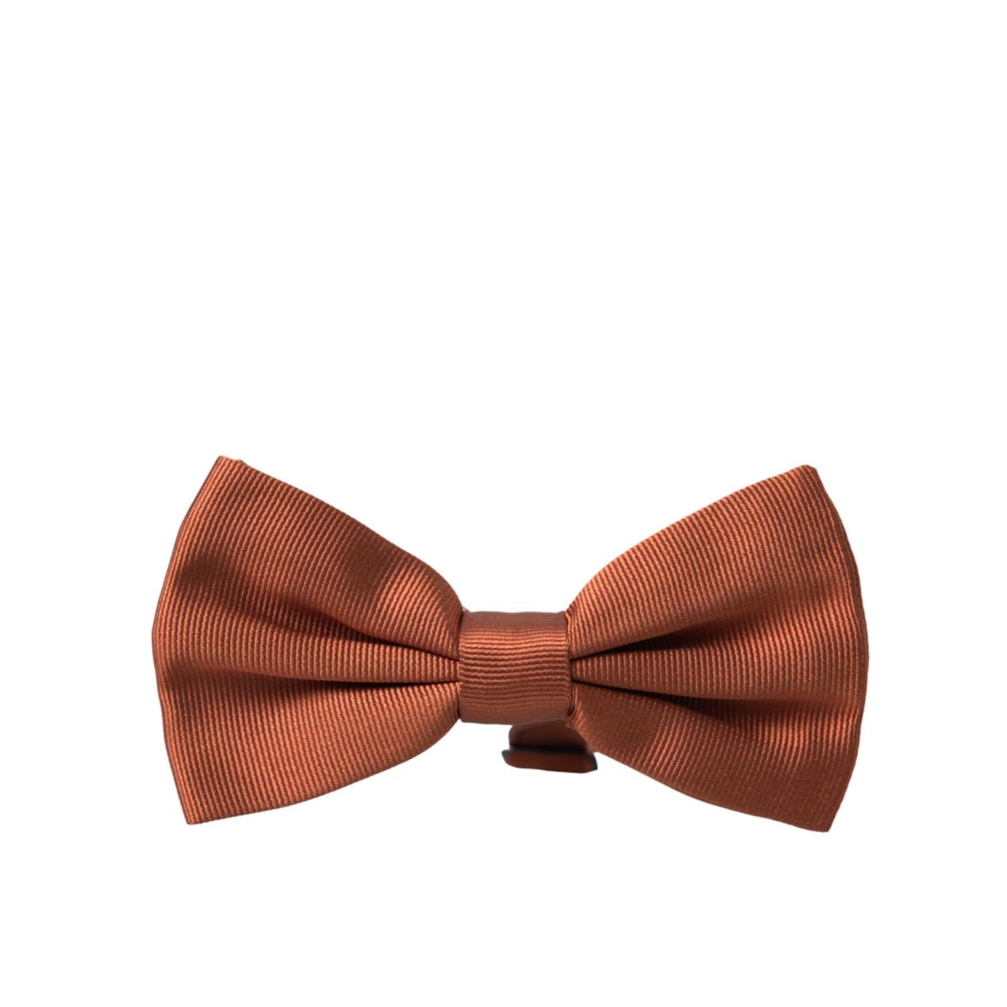 Dolce & Gabbana Brown Silk Adjustable Neck Men Bow Tie