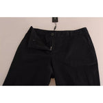 Dolce & Gabbana Black Cotton Cropped Capri Pants PAN70055-44
