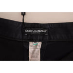 Dolce & Gabbana Black Cotton Cropped Capri Pants PAN70055-44