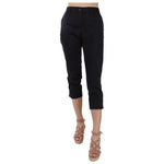 Dolce & Gabbana Black Cotton Cropped Capri Pants PAN70055-44