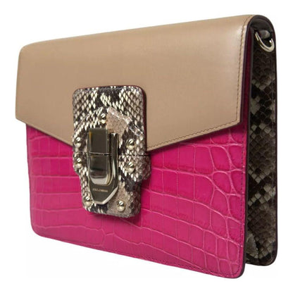 Dolce & Gabbana Multicolor Leather LUCIA Shoulder Bag