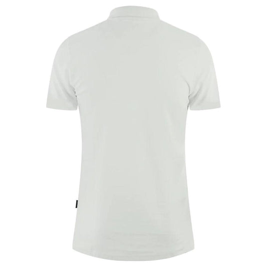 Aquascutum Elegant White Cotton Polo Shirt Aquascutum Light Gray