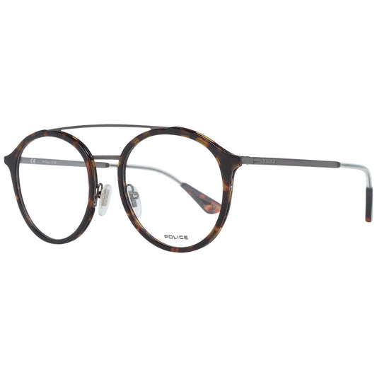Police Brown Metal & Plastic Glasses (Frames) 1728,67345776800,Accessories,Brown,Glasses (Frames) - Glasses and Sunglasses - Accessories,Glasses and Sunglasses - Accessories,Men,New with tags,Police