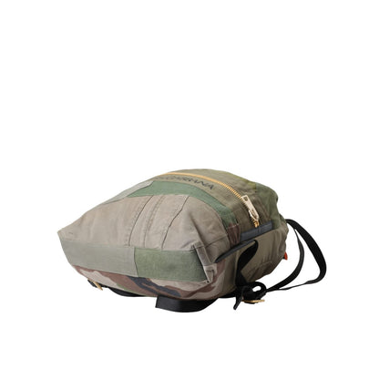 Dolce & Gabbana Military Green Patchwork Rucksack Backpack Bag