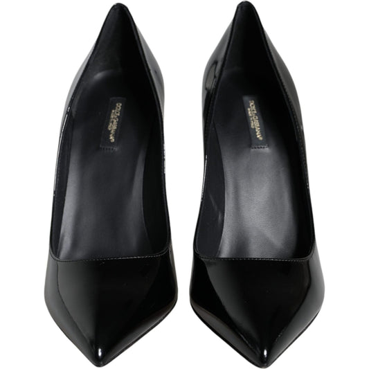Dolce & Gabbana Black Patent Leather Bellucci Pumps Heels Shoes Dolce & Gabbana Black