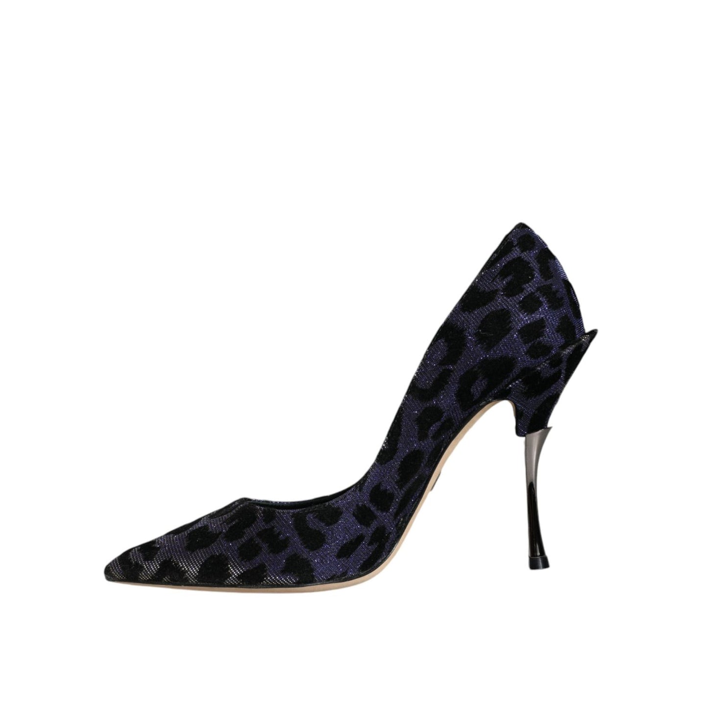 Dolce & Gabbana Violet Leopard Lurex High Heels Pumps Shoes