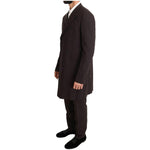 Dolce & Gabbana Bordeaux Wool Stretch Long 3 Piece Suit KOS1096-1