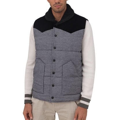 Gran Sasso Gray Cotton Sleveless Jacket Gran Sasso