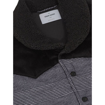 Gran Sasso Gray Cotton Sleveless Jacket Gran Sasso