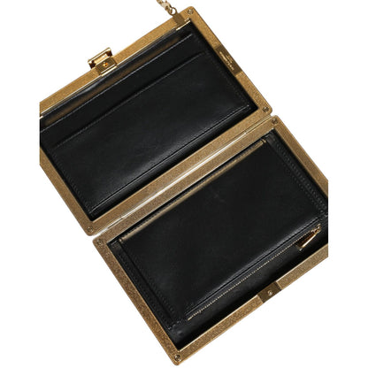 Dolce & Gabbana Maroon Leather Clutch Evening Crossbody Bag Dolce & Gabbana