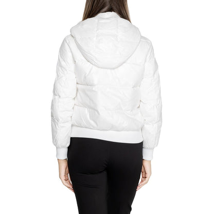 Armani Exchange White Polyamide Coat