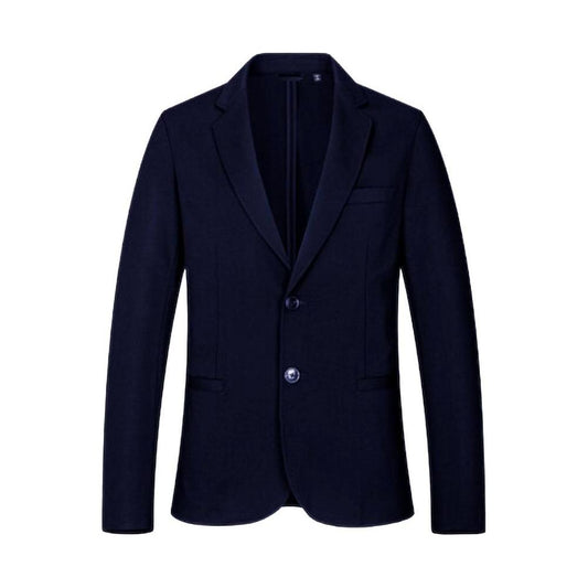 Armani Exchange Blue Viscose Blazer Armani Exchange Black