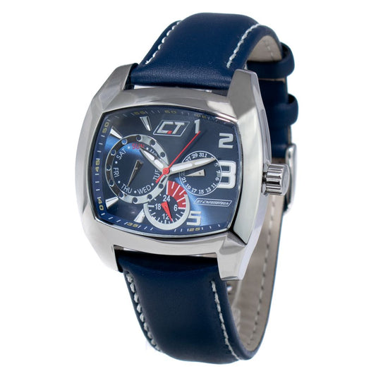 Chronotech Blue Leather Dress Watch 1728,67434610848,Accessories,Blue,Chronotech,Dress Watches - Watches - Accessories,Men,New with tags,Watches - Accessories