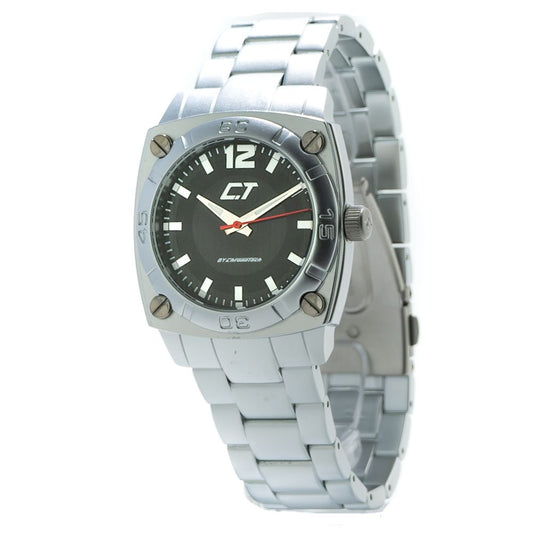 Chronotech Silver Aluminum Dress Watch 1728,67434610848,Accessories,Chronotech,Dress Watches - Watches - Accessories,Men,New with tags,Silver,Watches - Accessories