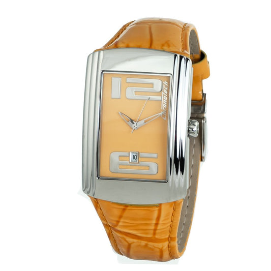 Chronotech Orange Leather Dress Watch 1728,67434610848,Accessories,Chronotech,Dress Watches - Watches - Accessories,New with tags,Orange,Unisex,Watches - Accessories