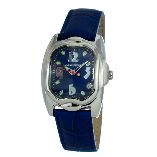 Chronotech Blue Leather Dress Watch 1728,67434610848,Accessories,Blue,Chronotech,Dress Watches - Watches - Accessories,New with tags,Watches - Accessories,Women
