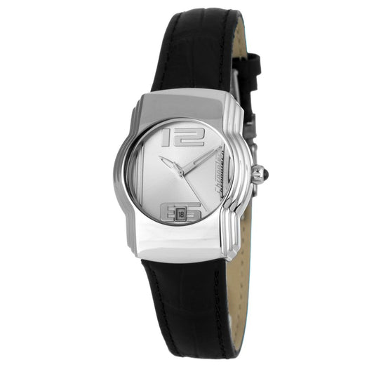 Chronotech Black Leather Dress Watch 1728,67434610848,Accessories,Black,Chronotech,Dress Watches - Watches - Accessories,New with tags,Watches - Accessories,Women