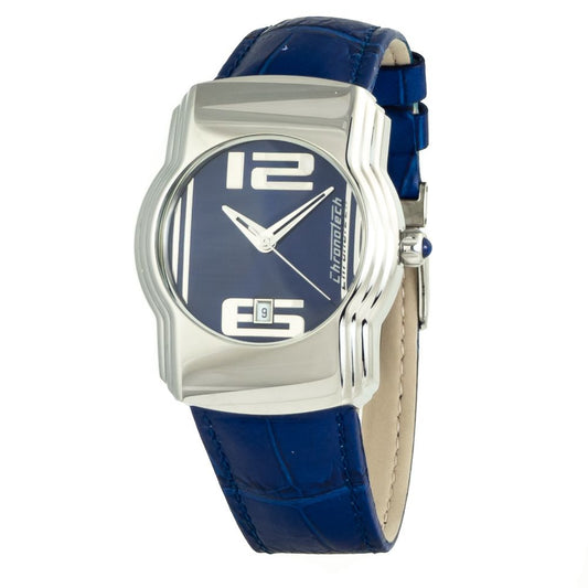 Chronotech Blue Leather Dress Watch 1728,67434610848,Accessories,Blue,Chronotech,Dress Watches - Watches - Accessories,New with tags,Watches - Accessories,Women