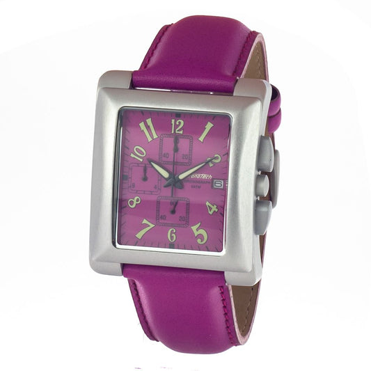 Chronotech Purple Leather Dress Watch 1728,67434610848,Accessories,Chronotech,Dress Watches - Watches - Accessories,Men,New with tags,Purple,Watches - Accessories