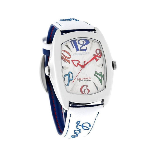 Chronotech Blue Leather Dress Watch 1728,67434610848,Accessories,Blue,Chronotech,Dress Watches - Watches - Accessories,New with tags,Unisex,Watches - Accessories