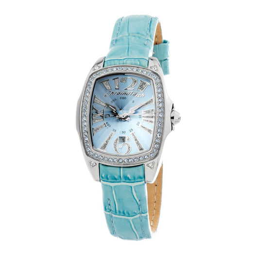 Chronotech Blue Leather Dress Watch 1728,67434610848,Accessories,Blue,Chronotech,Dress Watches - Watches - Accessories,New with tags,Watches - Accessories,Women