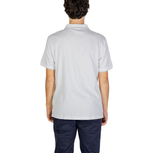 Calvin Klein Jeans White Cotton Polo Shirt Calvin Klein Jeans Light Gray