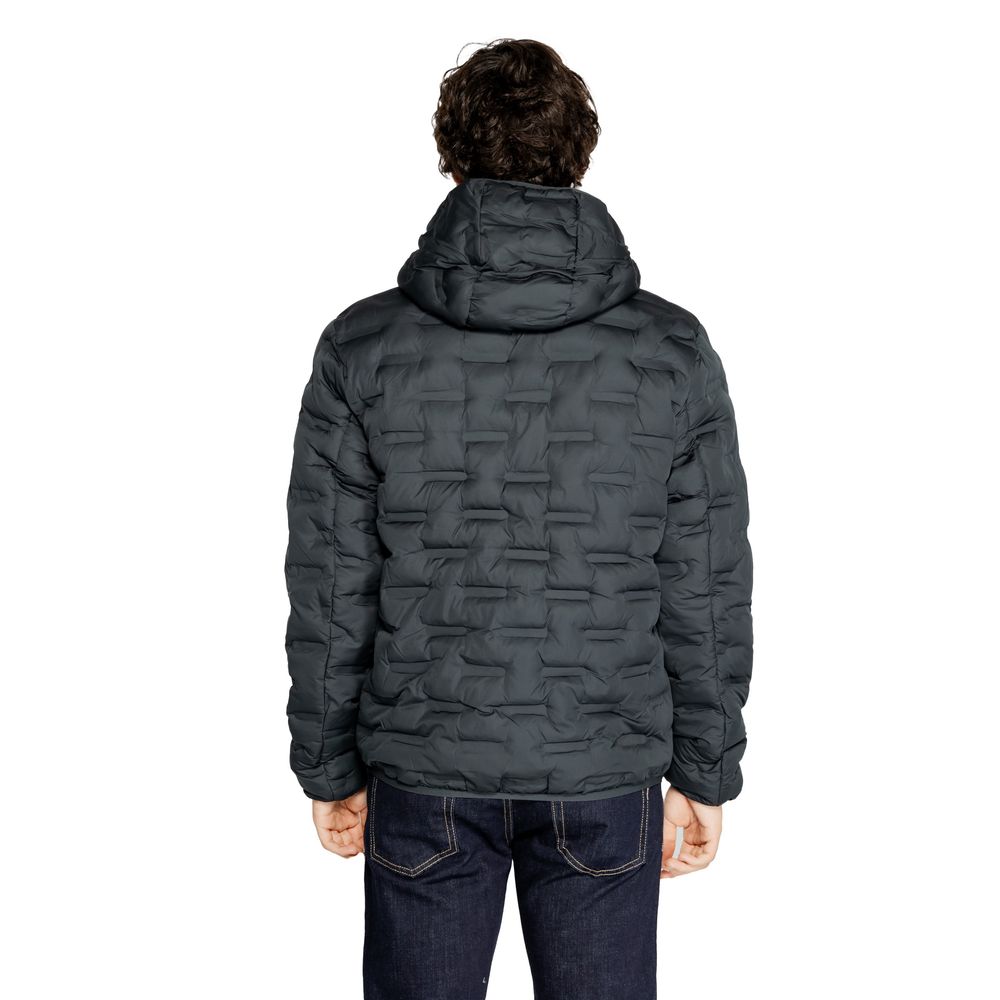 Replay Blue Polyester Full-Length Jacket
