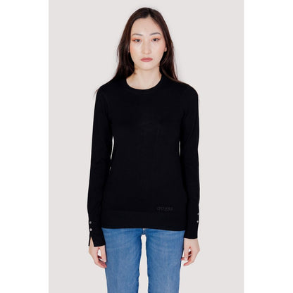 Guess Black Cotton Sweatshirt 1728,71956299936,Black,Clothing,Guess,IT38|XS,IT40|S,New with tags,Sweaters - Clothing,Sweatshirts - Sweaters - Clothing,Women