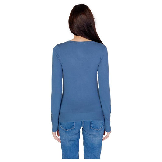 Guess Blue Cotton Tops & T-Shirt Guess Steel Blue