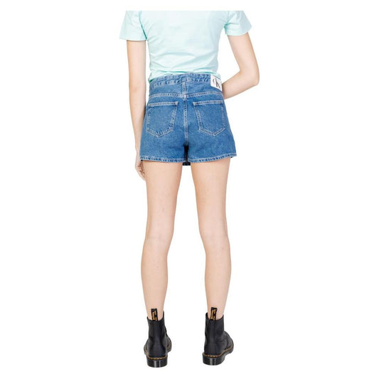 Calvin Klein Jeans Blue Cotton Short Calvin Klein Jeans Light Gray