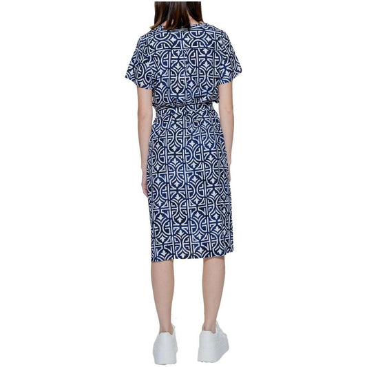 Street One Blue Viscose Dress Street One Dark Slate Gray