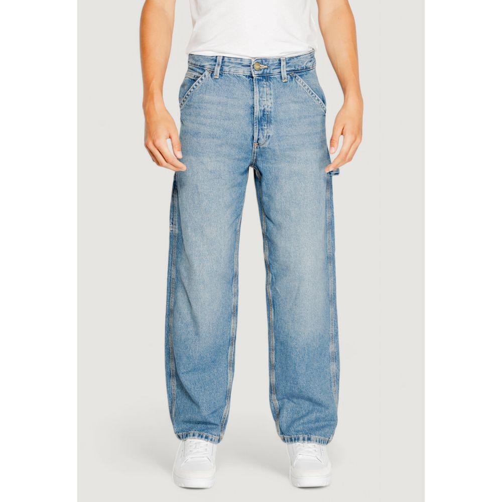 Jack Jones Blue Cotton Relaxed Fit Jean JA-14900901781-W29 | L32